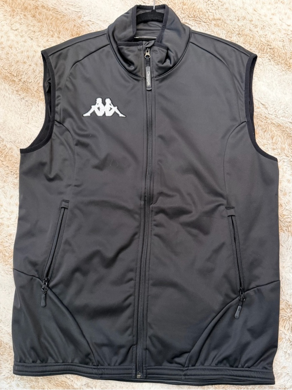 Kappa Men’s Black Full-Zip Athletic Vest